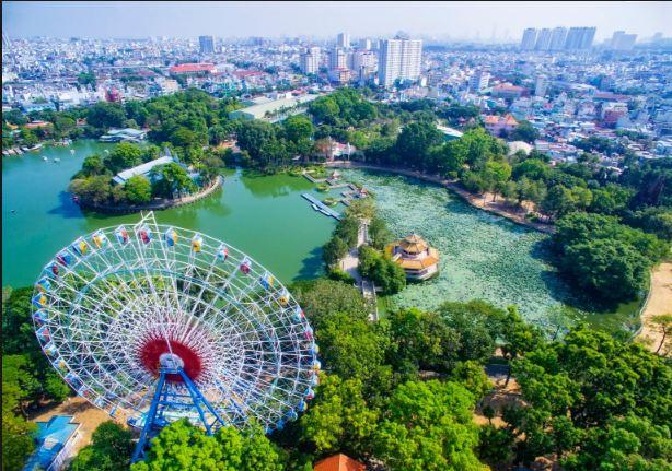 Trải nghiệm vui chơi, giá vé tại Công viên nước Đầm Sen