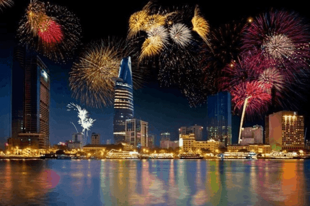 Thông tin về các điểm phát pháo hoa Sài Gòn chào đón Tết 2018