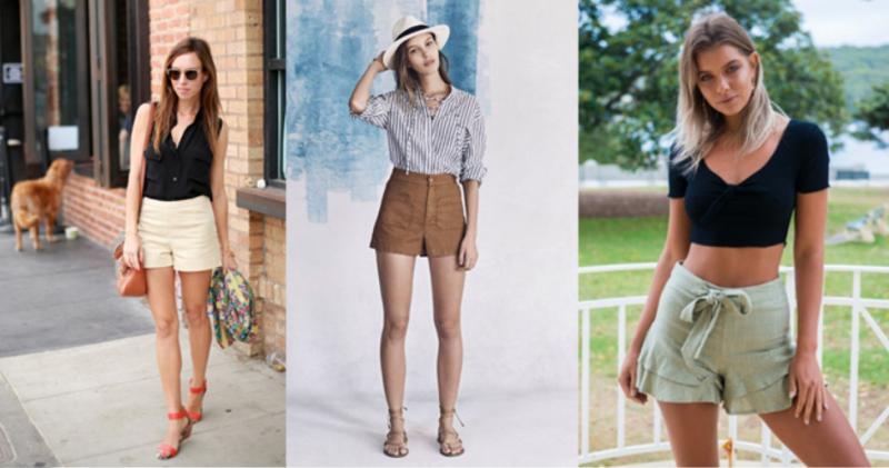 Top 10 Cách phối đồ với quần shorts cạp cao đẹp