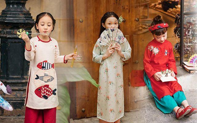 Top 7 Chọn lựa Áo dài Tết đẹp cho bé